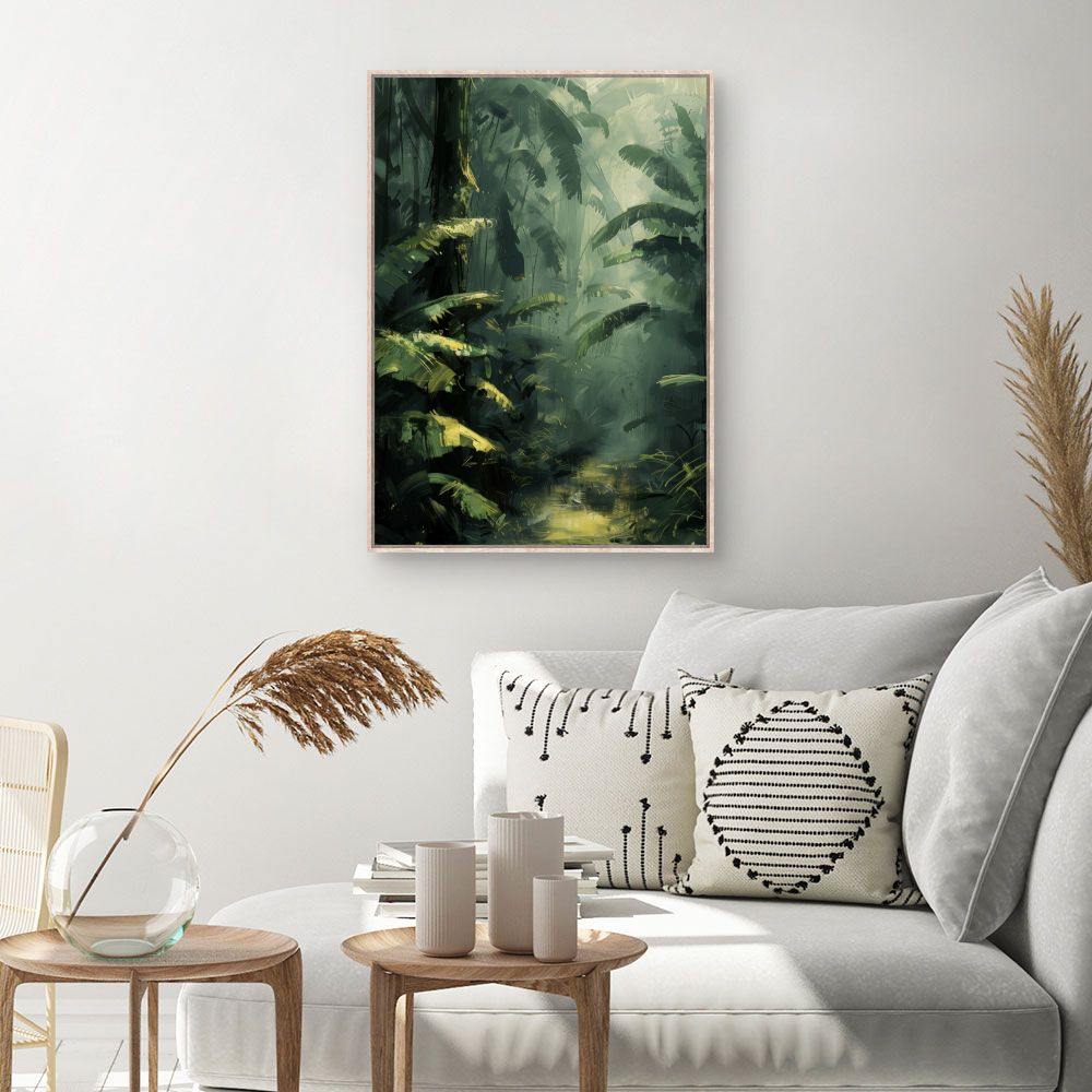 Toile Jungle luxuriante – toile cadre naturel (slide 1, 60×90)