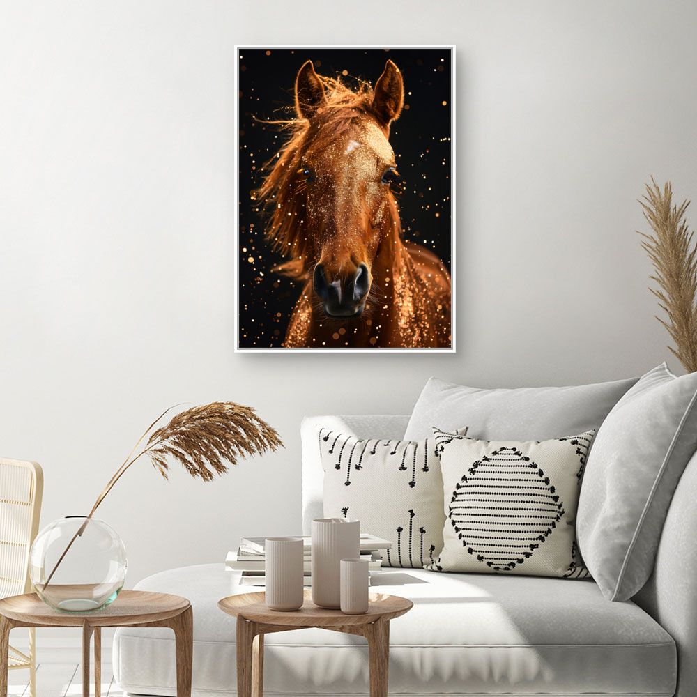 Toile "Cheval scintillant"