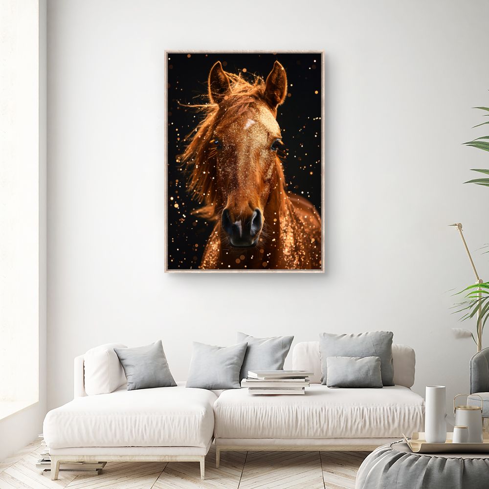 Toile "Cheval scintillant"