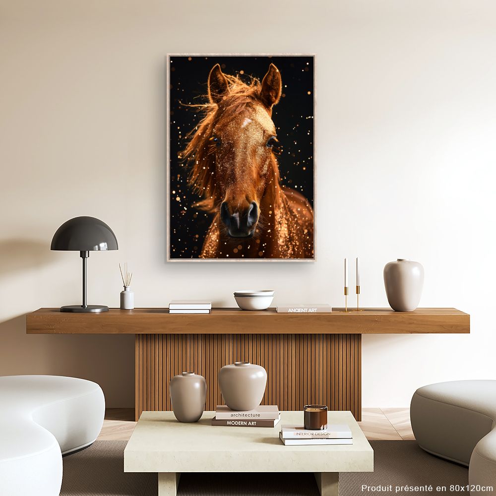 Toile "Cheval scintillant"