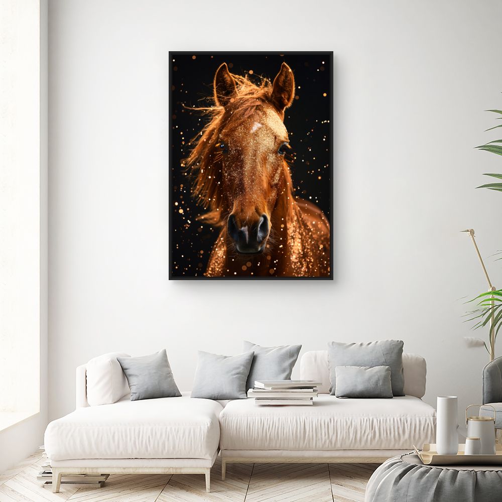 Toile "Cheval scintillant"