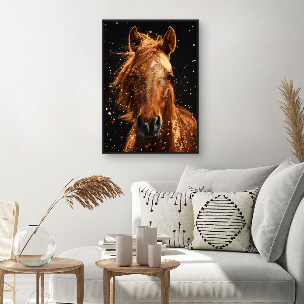 Toile "Cheval scintillant"