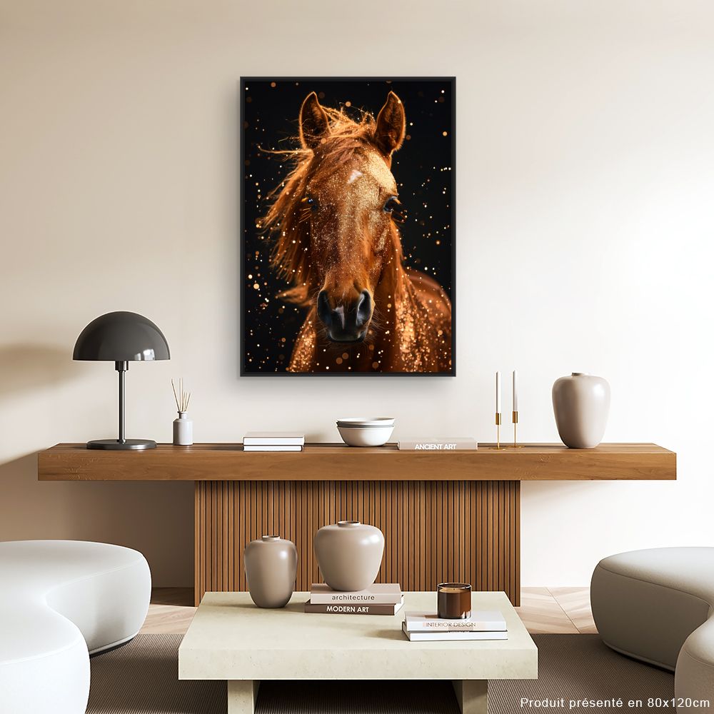 Toile "Cheval scintillant"