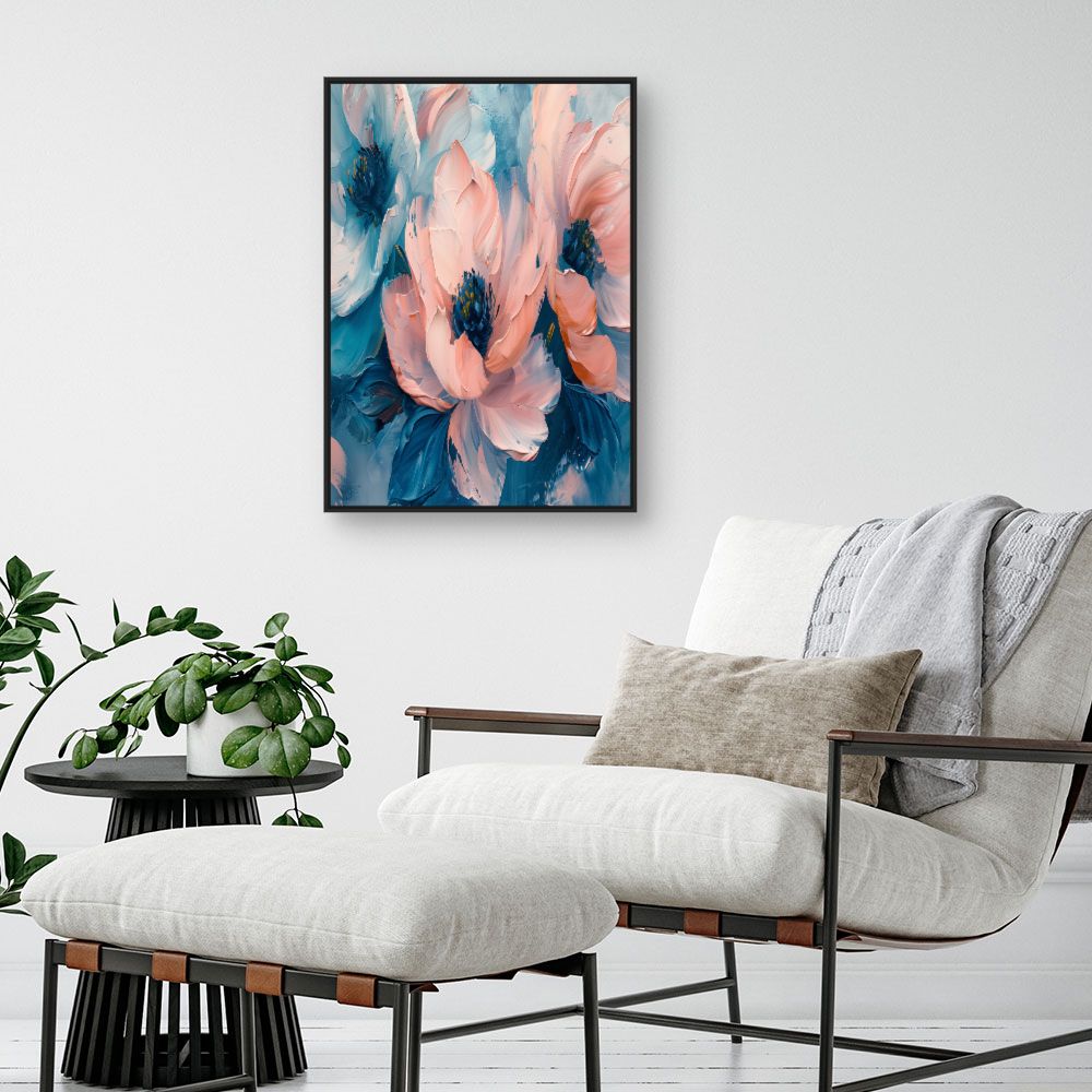 Toile "Fleurs élégantes"