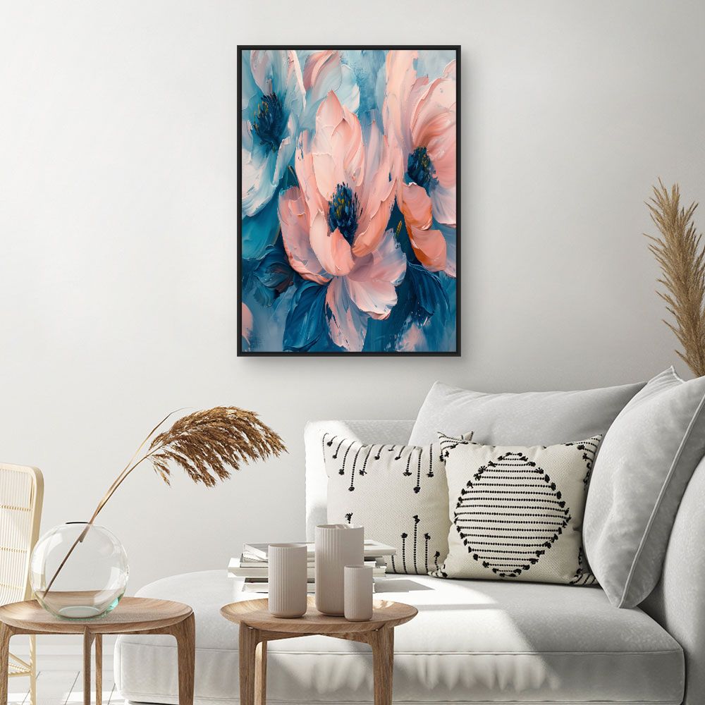 Toile "Fleurs élégantes"