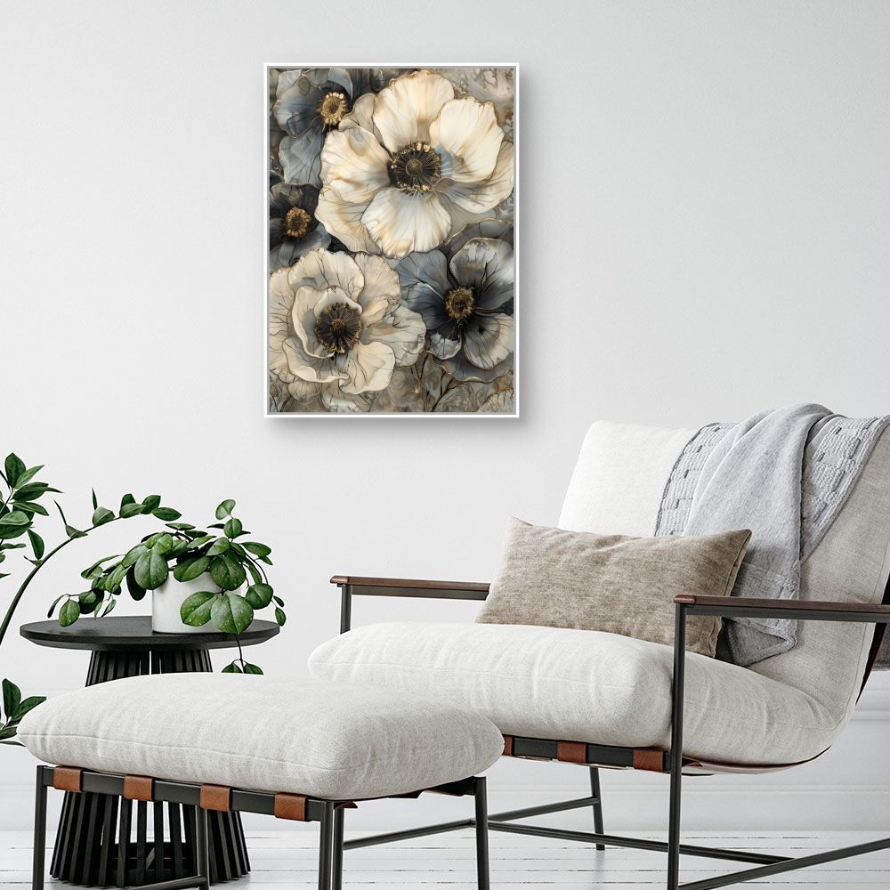 Toile "Fleurs délicates"