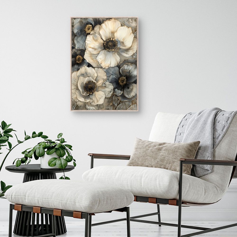 Toile "Fleurs délicates"