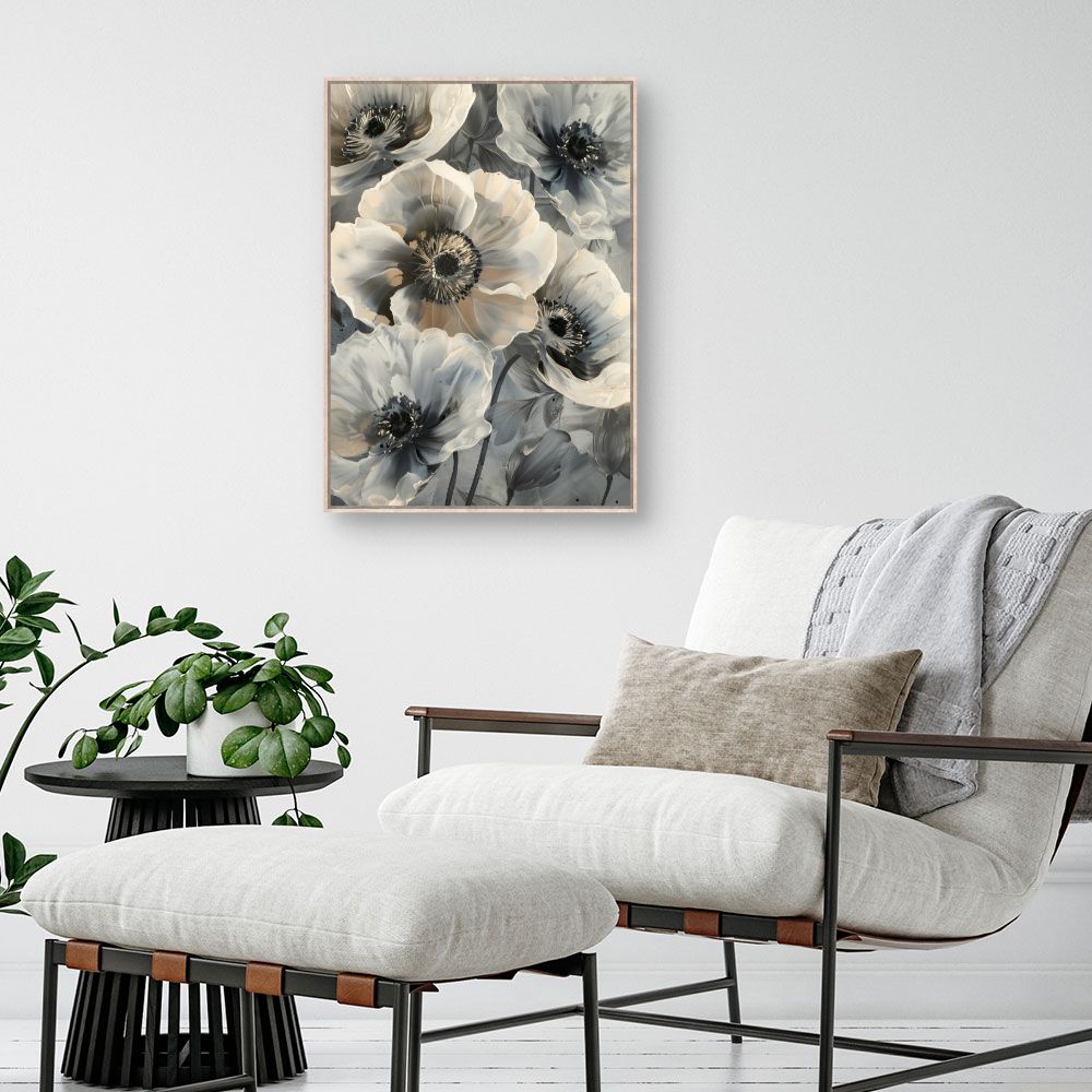 Toile "Fleurs élégantes"