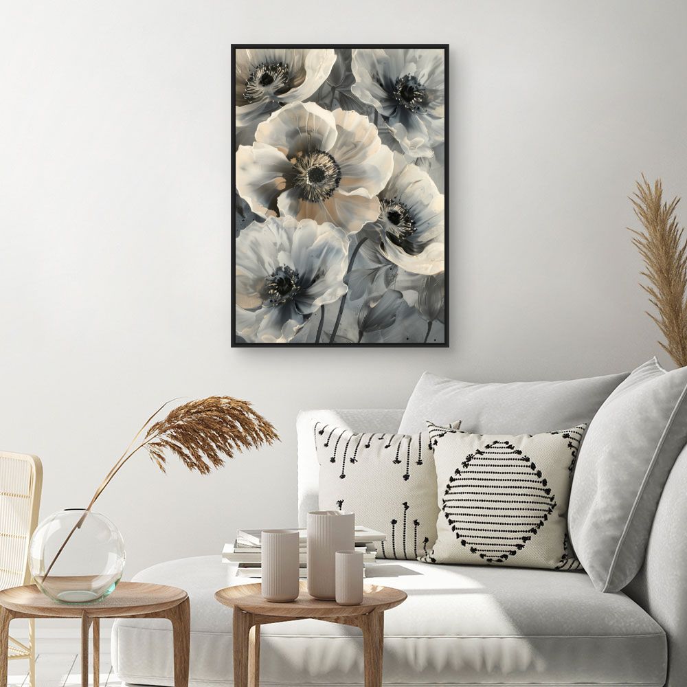 Toile "Fleurs élégantes"