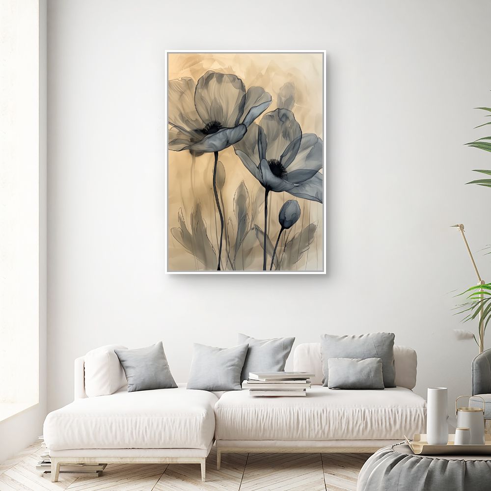 Toile "Fleurs élégantes"