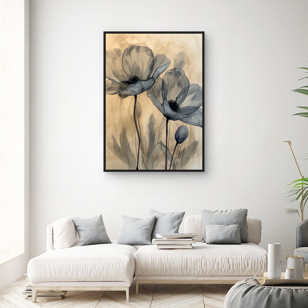 Toile "Fleurs élégantes"