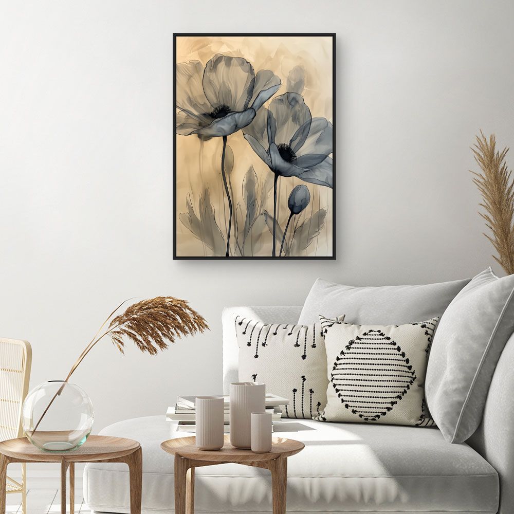 Toile "Fleurs élégantes"