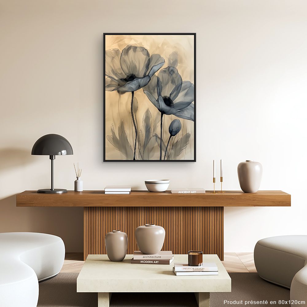 Toile "Fleurs élégantes"