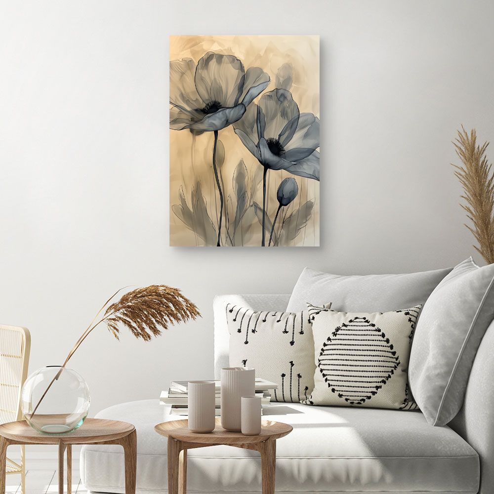 Toile "Fleurs élégantes"