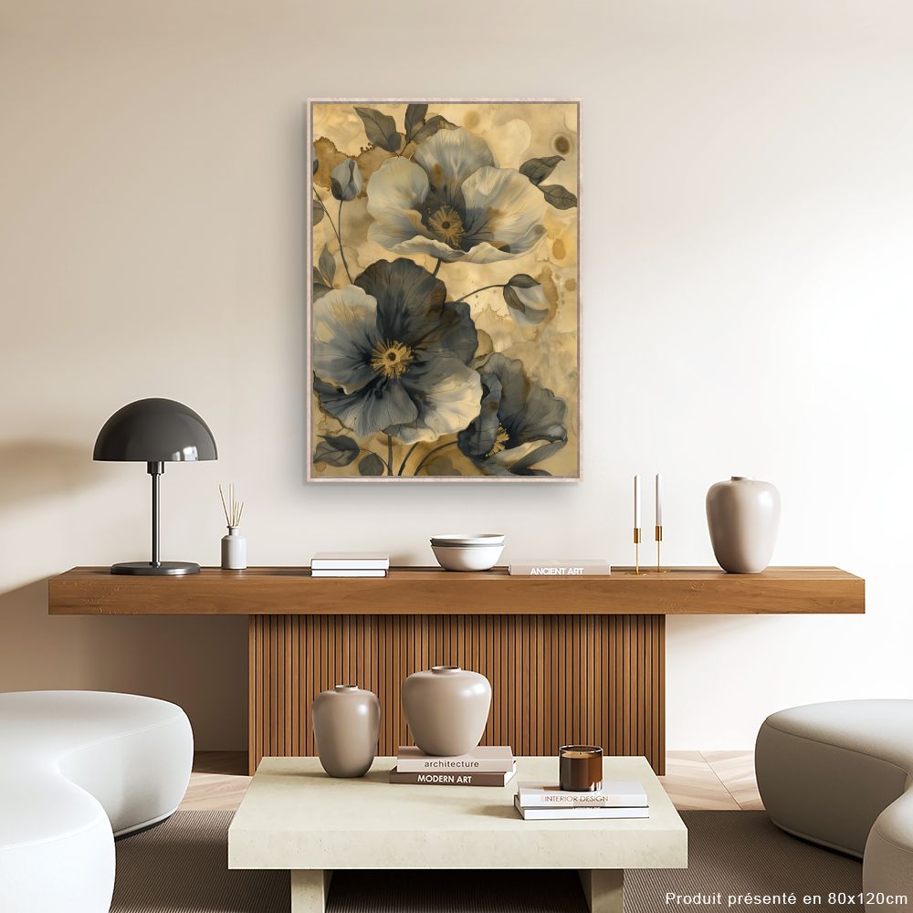 Toile "Fleurs élégantes"