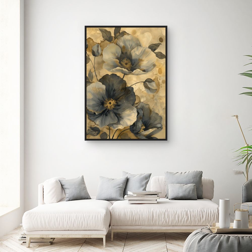 Toile "Fleurs élégantes"