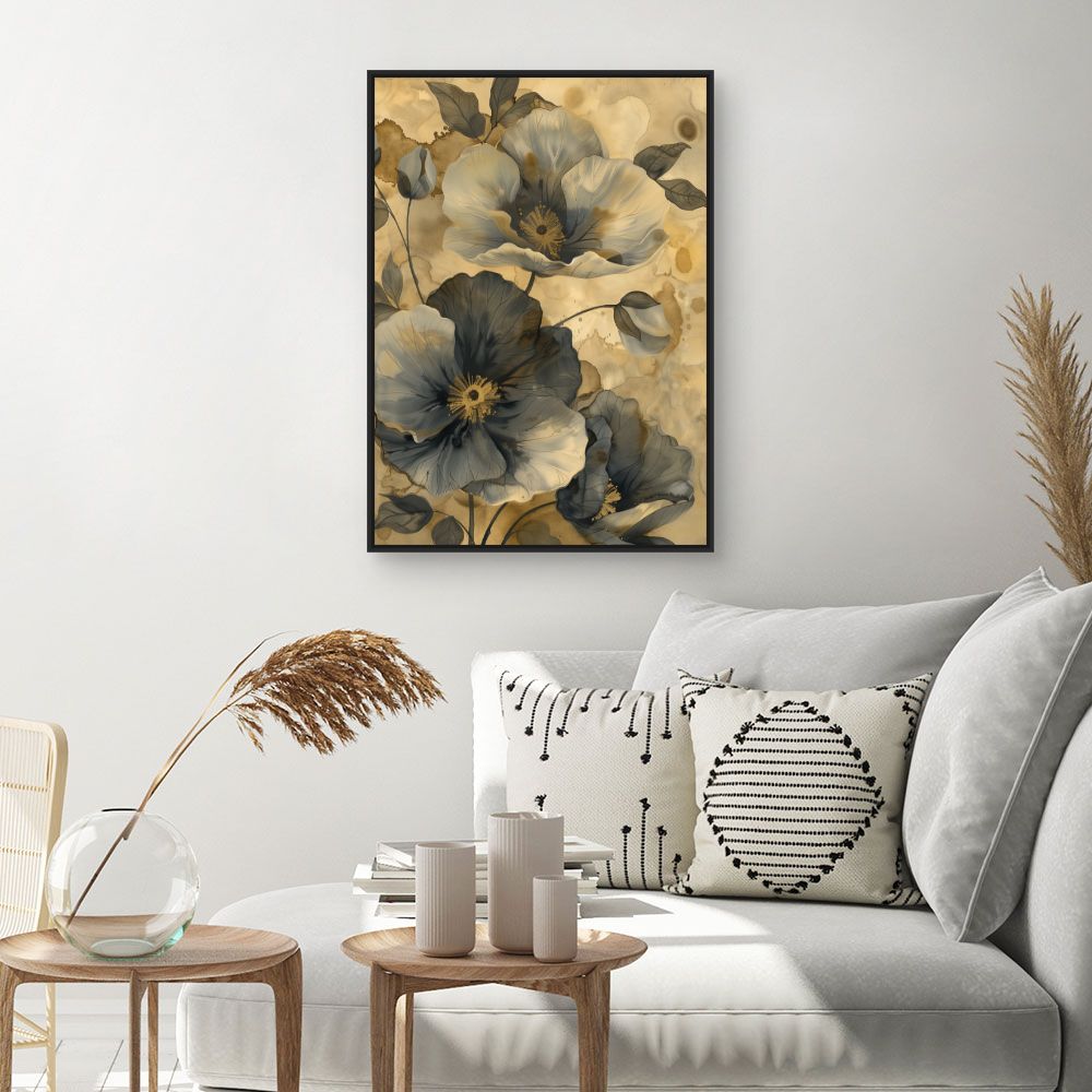 Toile "Fleurs élégantes"