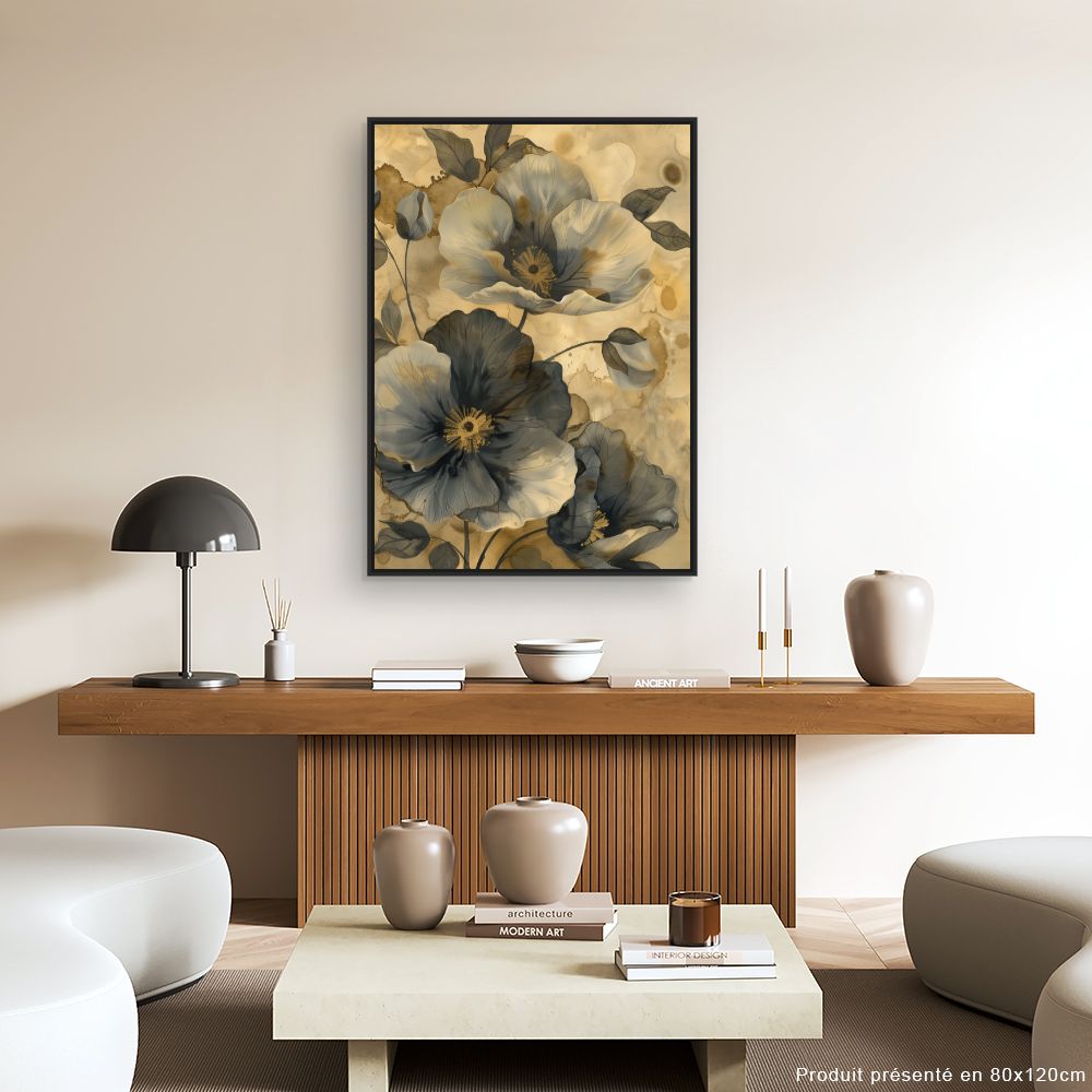 Toile "Fleurs élégantes"