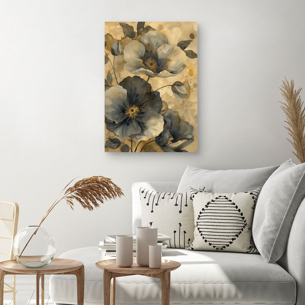 Toile "Fleurs élégantes"