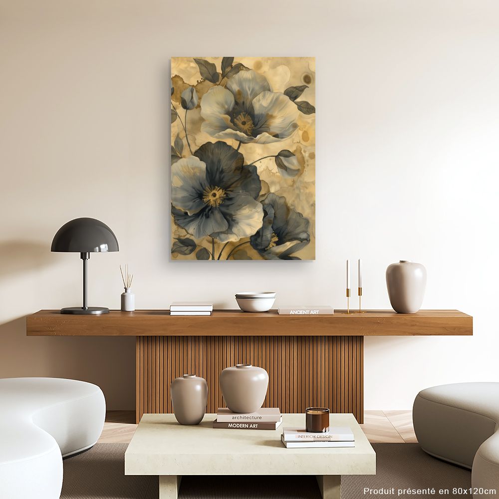 Toile "Fleurs élégantes"