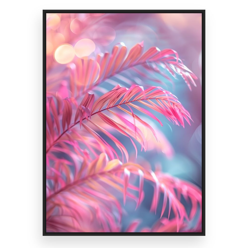 Toile Éclat floral vif – toile cadre noir (slide 3)