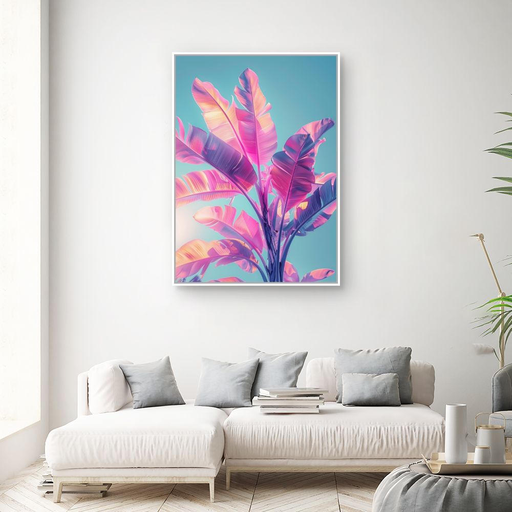 Toile "Feuillage vibrant"