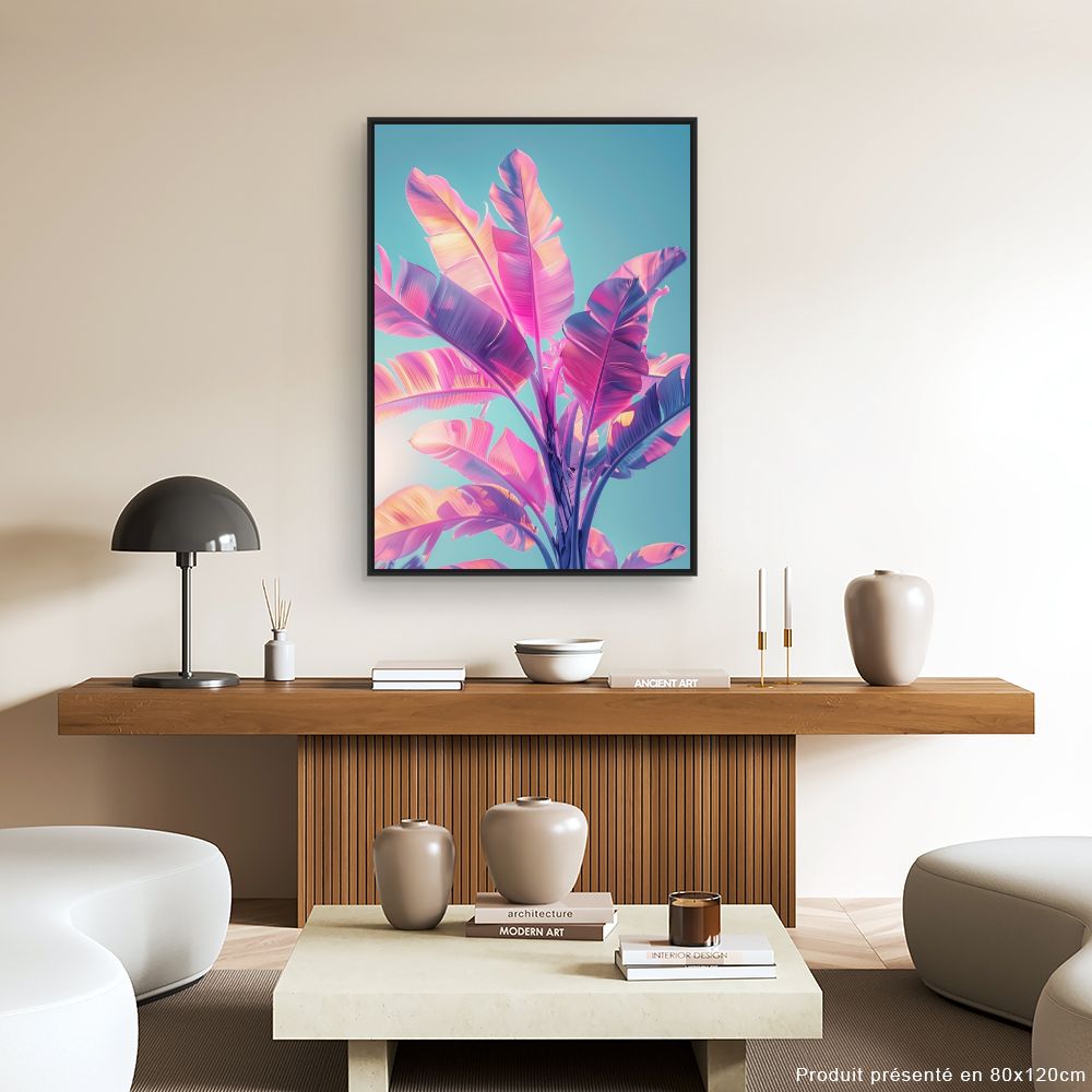 Toile "Feuillage vibrant"