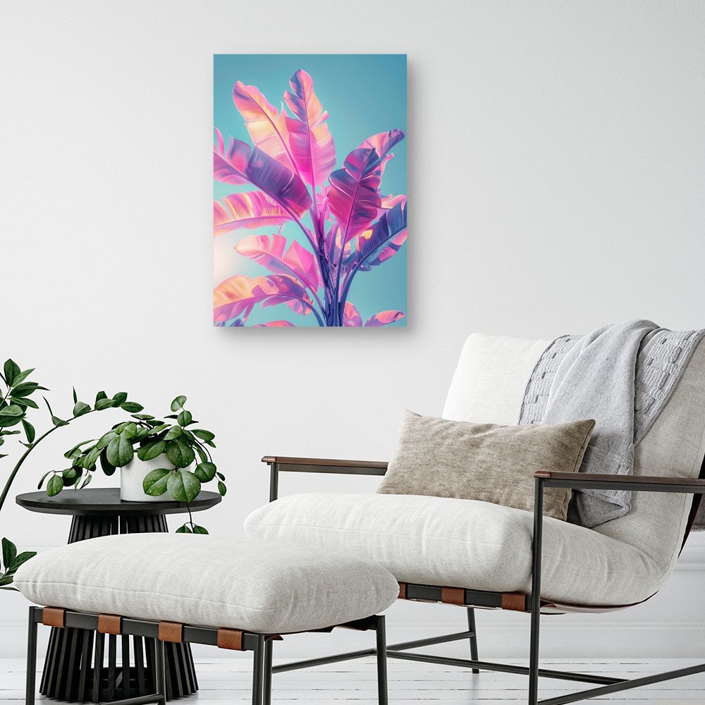 Toile "Feuillage vibrant"