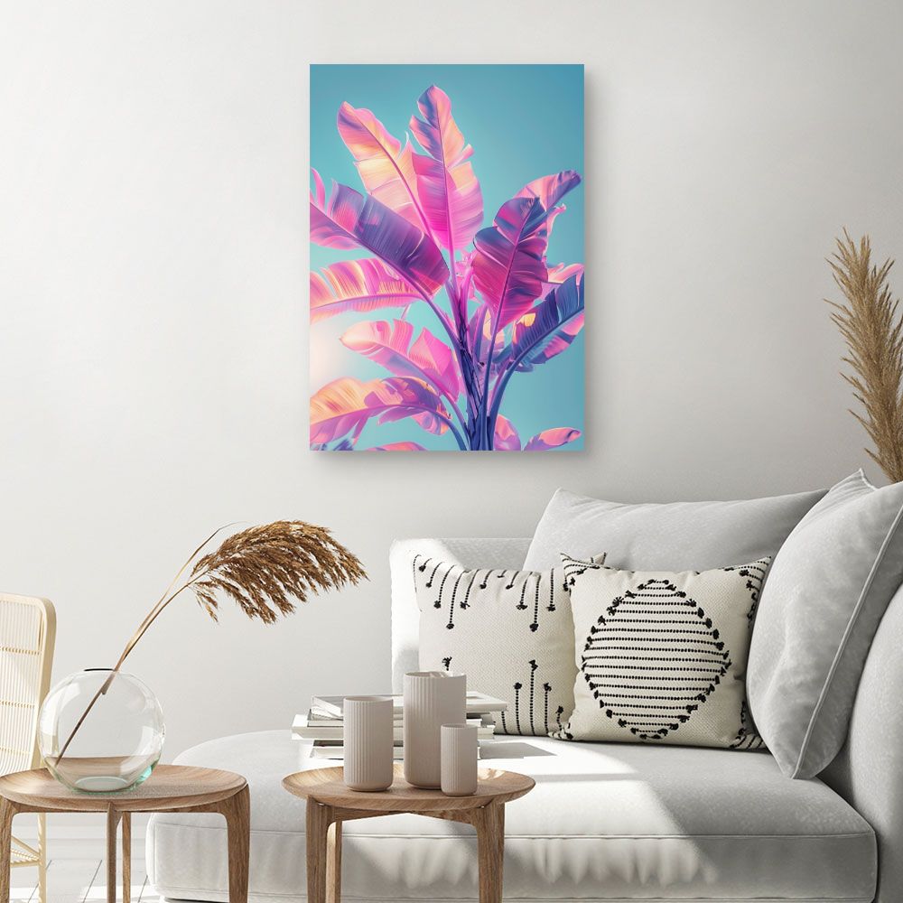 Toile "Feuillage vibrant"