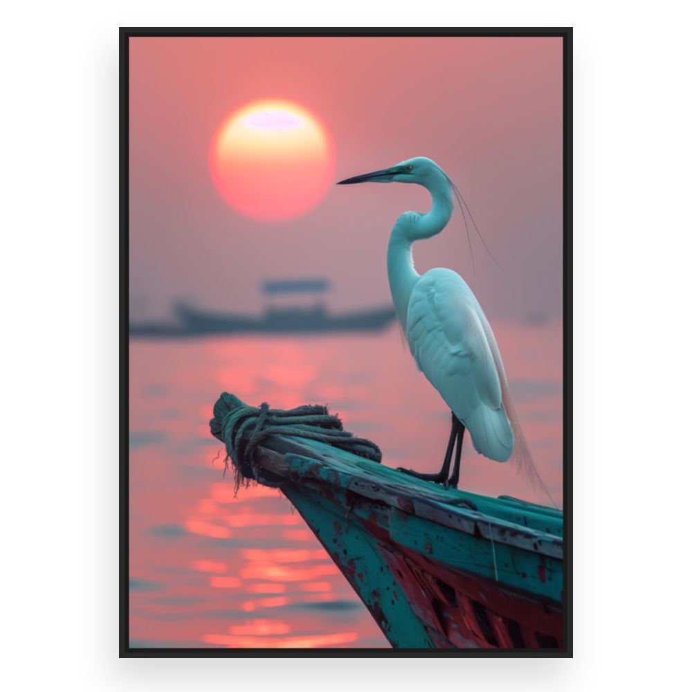 Toile Crépuscule majestueux – toile cadre noir (slide 3)