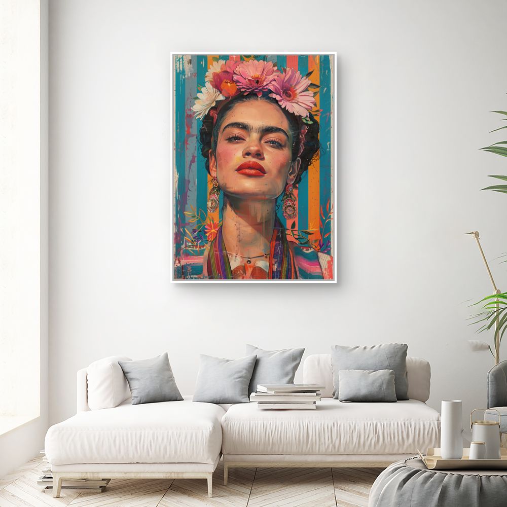 Toile "Portrait vibrant"