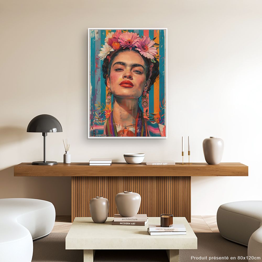 Toile "Portrait vibrant"
