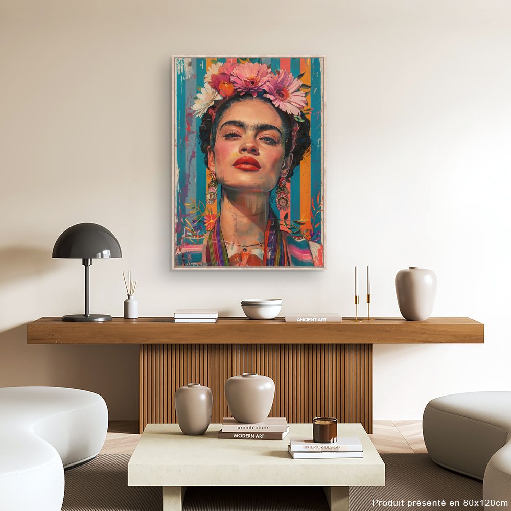 Toile "Portrait vibrant"