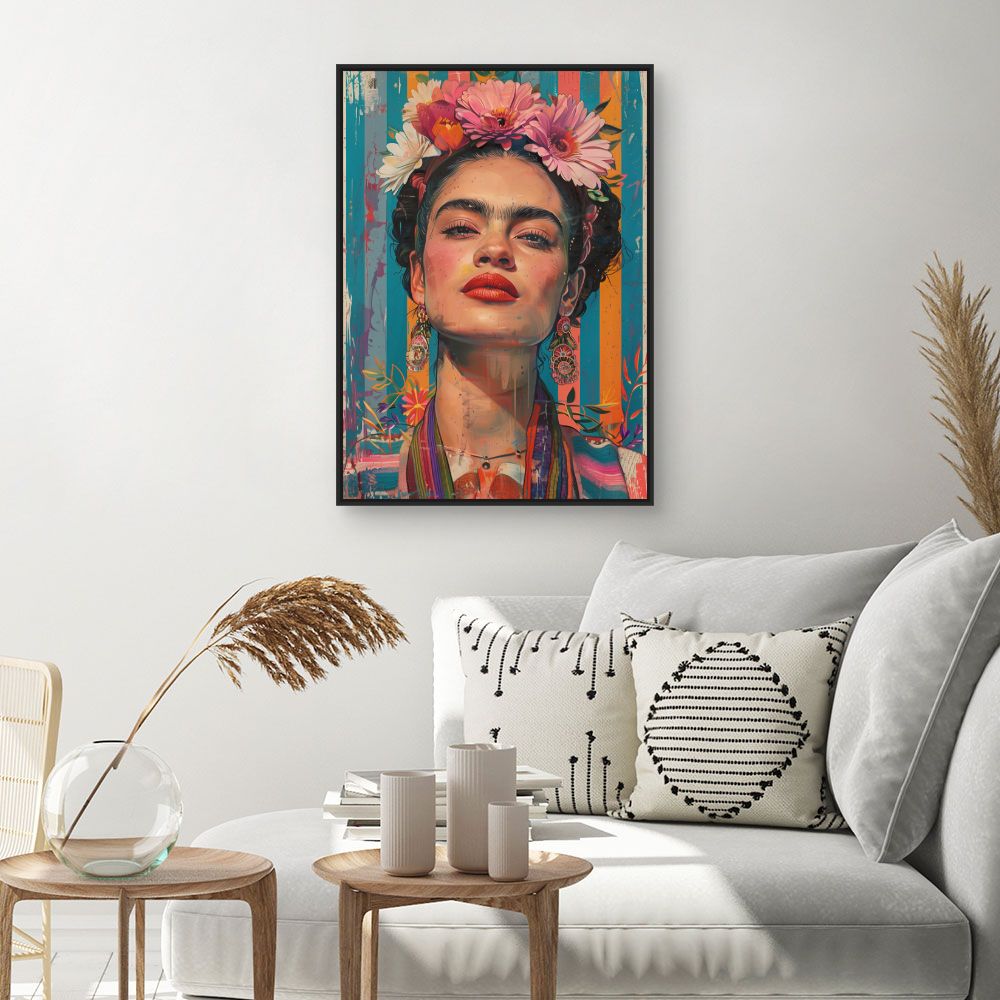 Toile "Portrait vibrant"