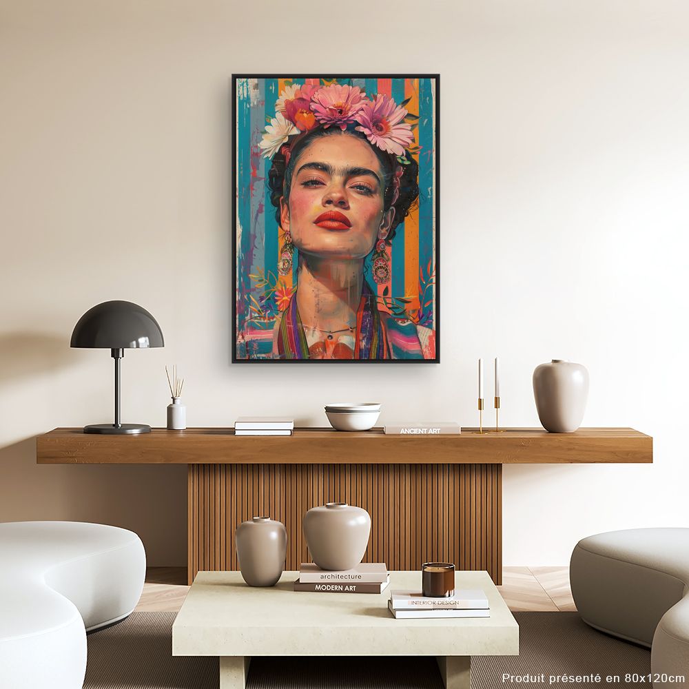 Toile "Portrait vibrant"