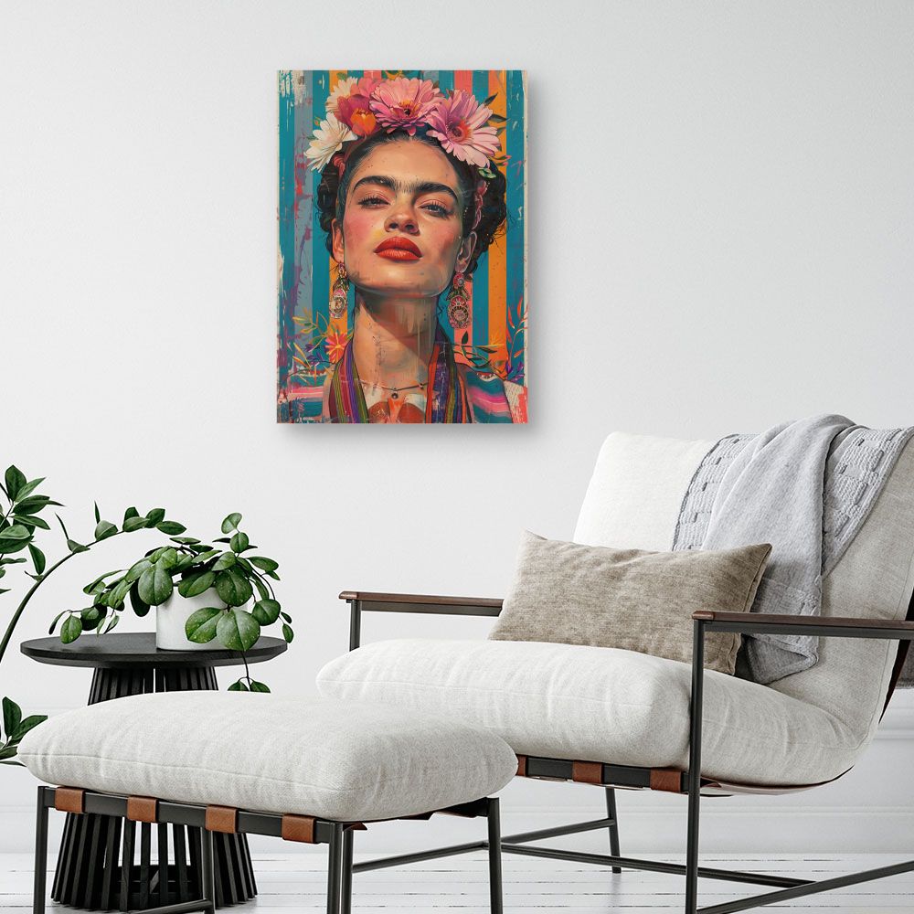 Toile "Portrait vibrant"