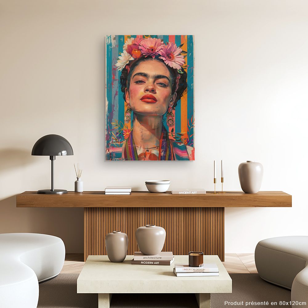 Toile "Portrait vibrant"