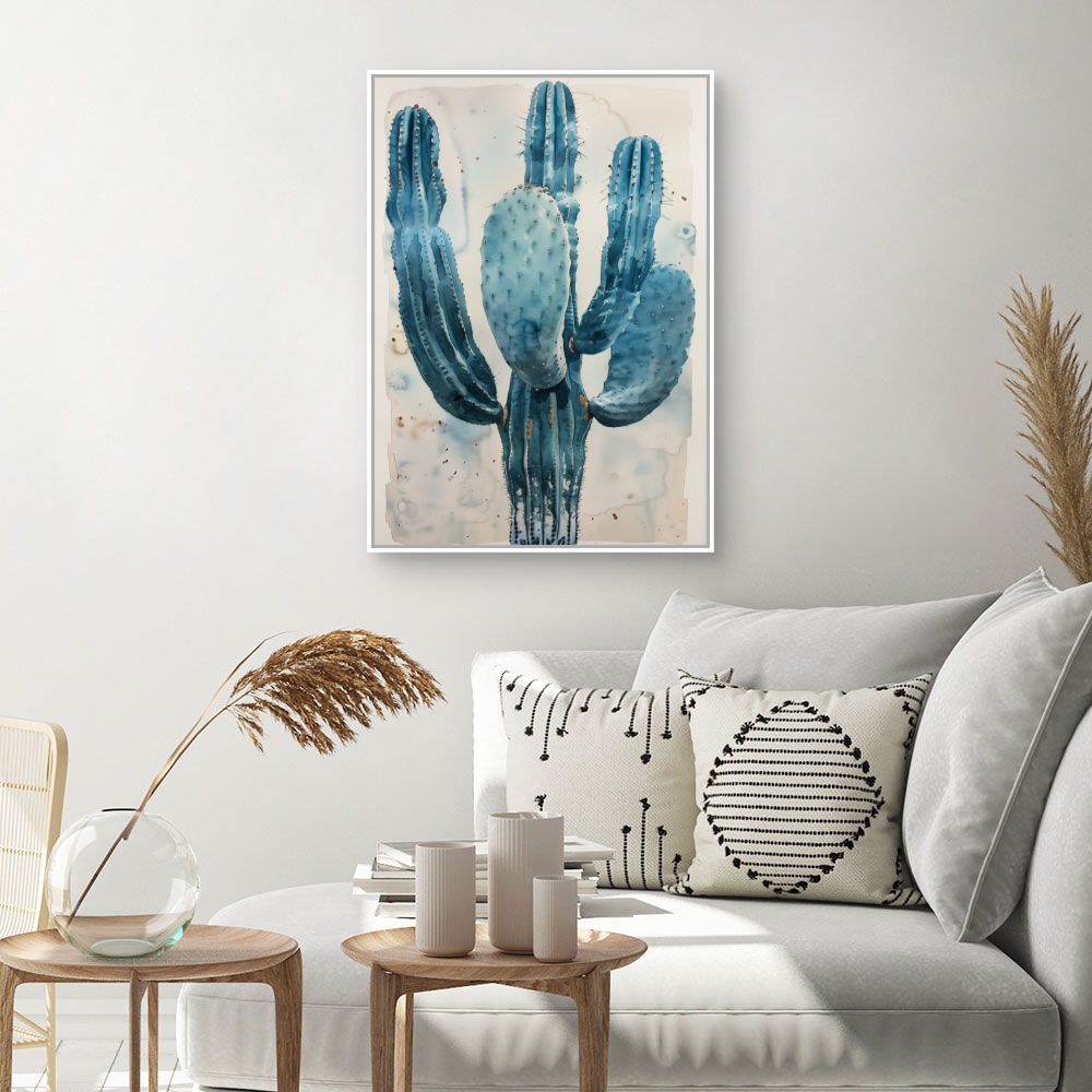 Toile "Cactus aquarelle"