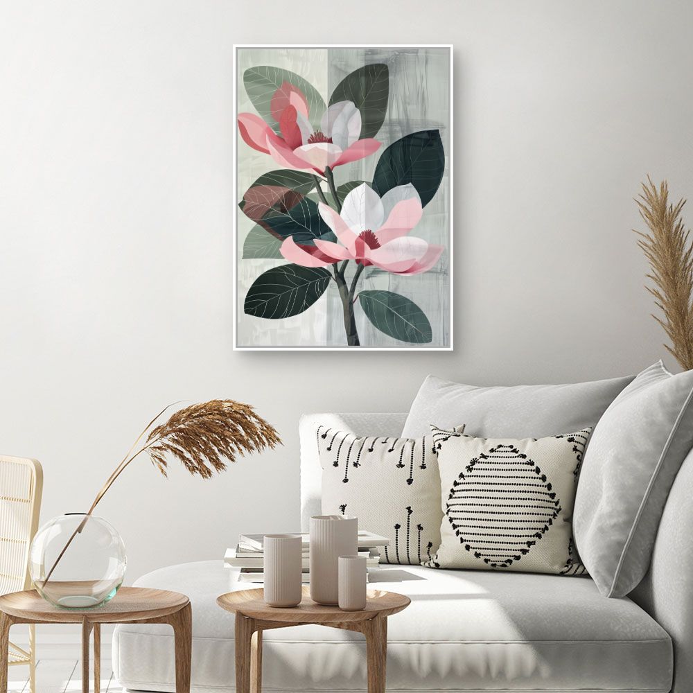 Toile "Fleurs élégantes"