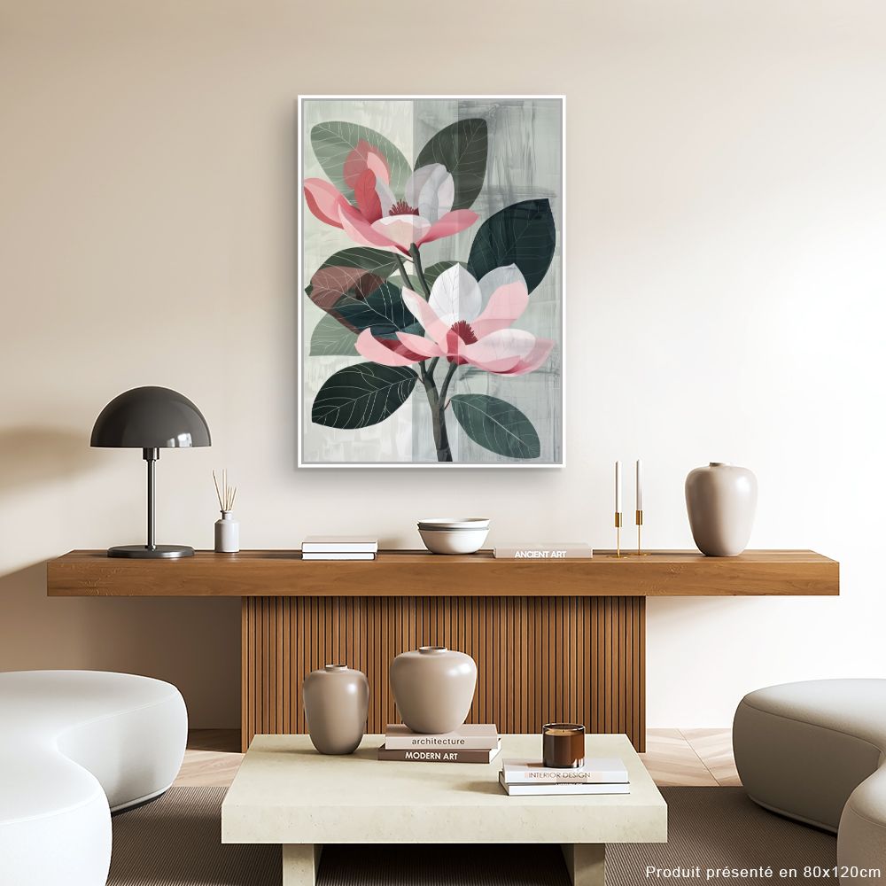 Toile "Fleurs élégantes"