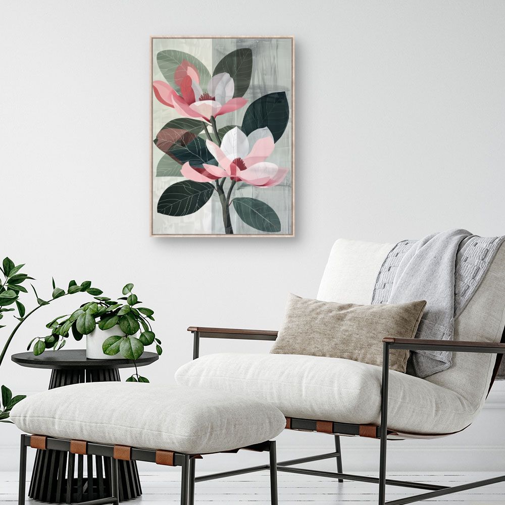 Toile "Fleurs élégantes"