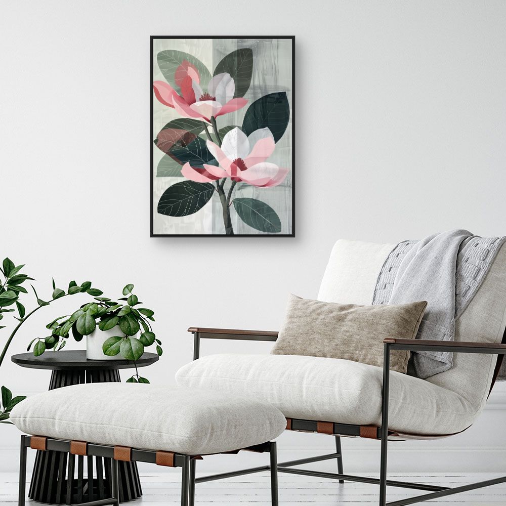 Toile "Fleurs élégantes"