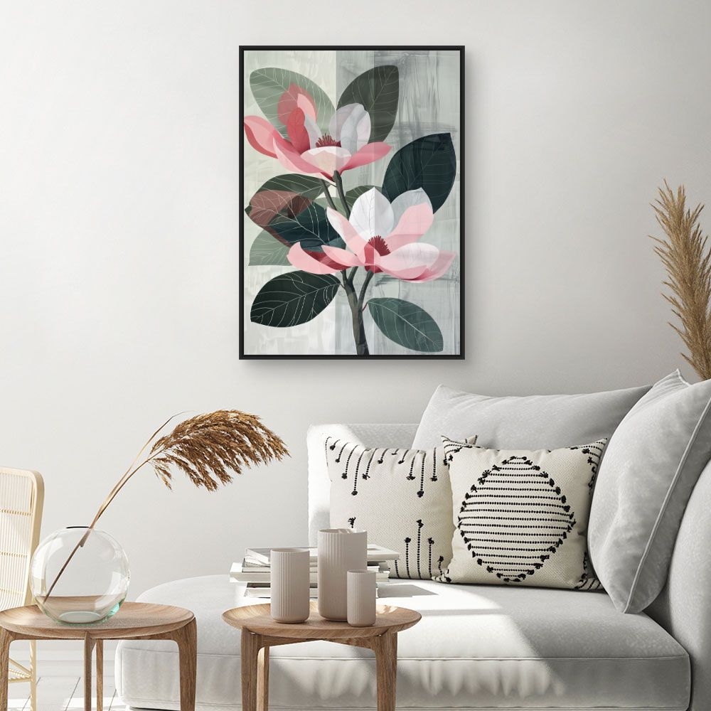 Toile "Fleurs élégantes"