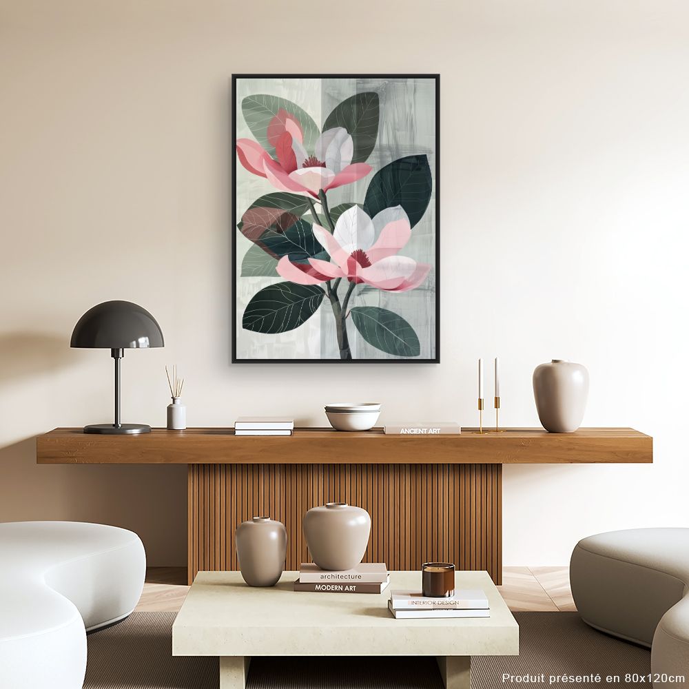 Toile "Fleurs élégantes"