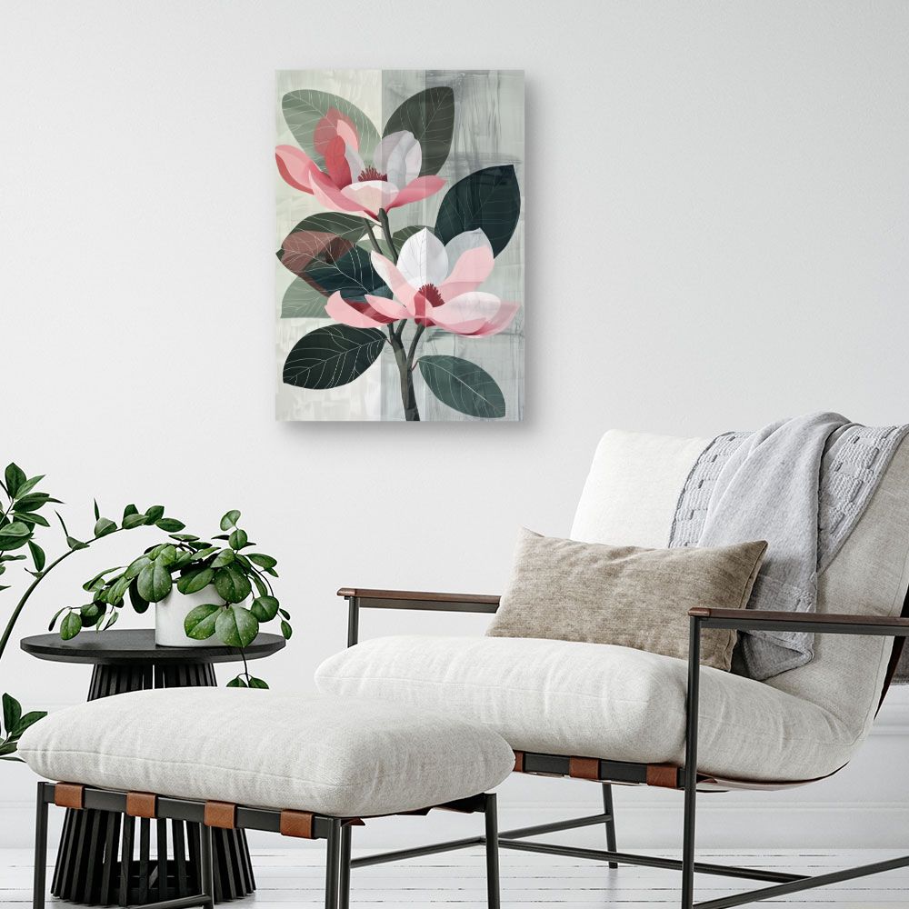 Toile "Fleurs élégantes"