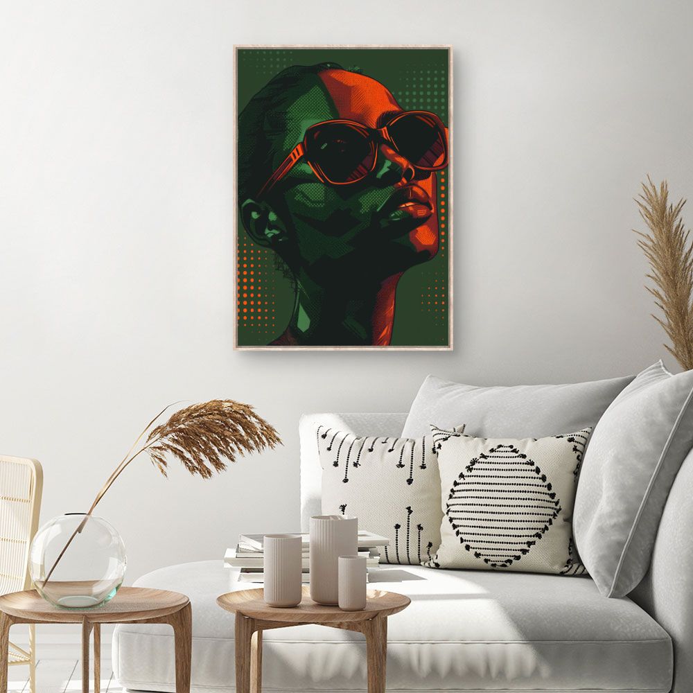 Toile Portrait moderne – toile cadre naturel (slide 1, 60×90)