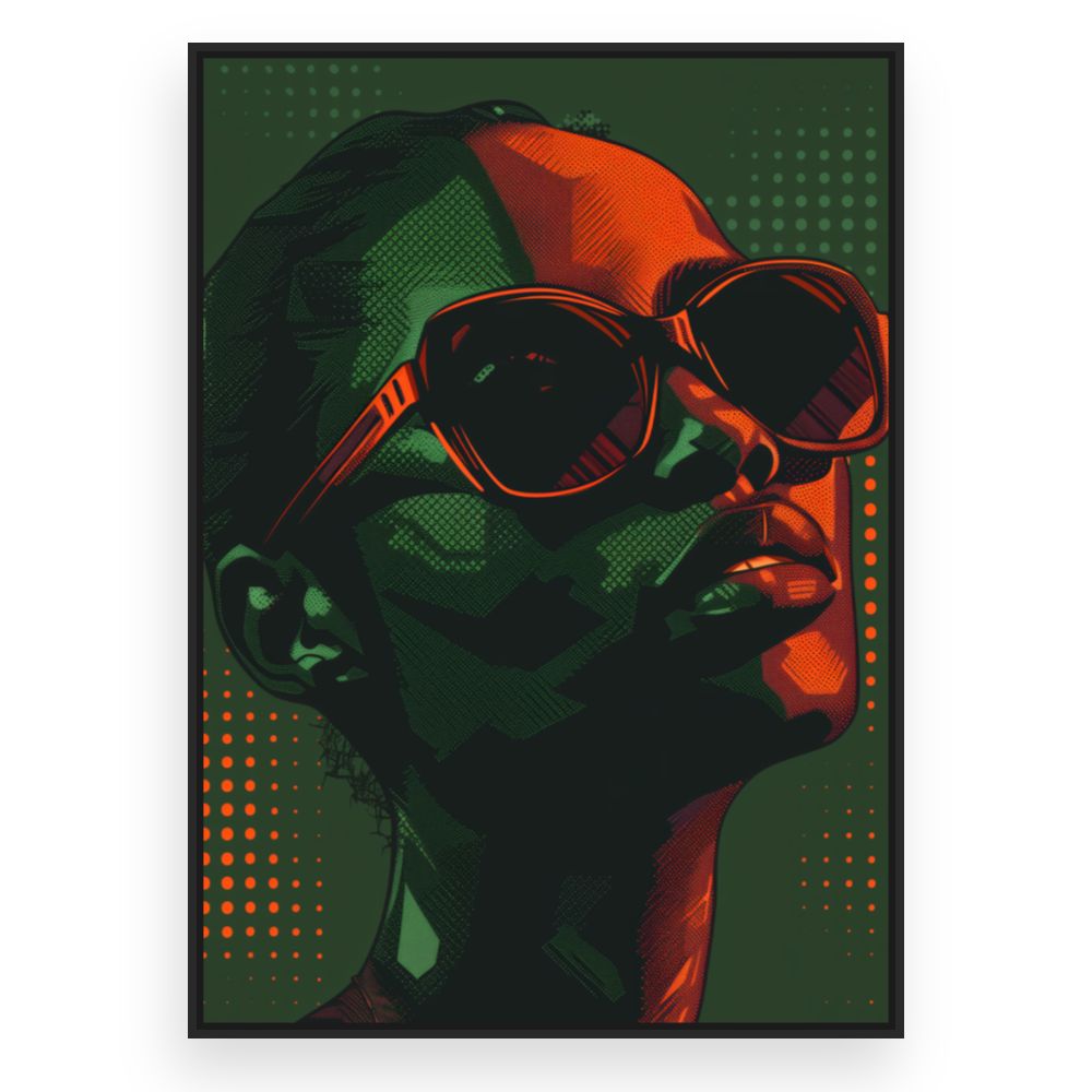 Toile Portrait moderne – toile cadre noir (slide 3)