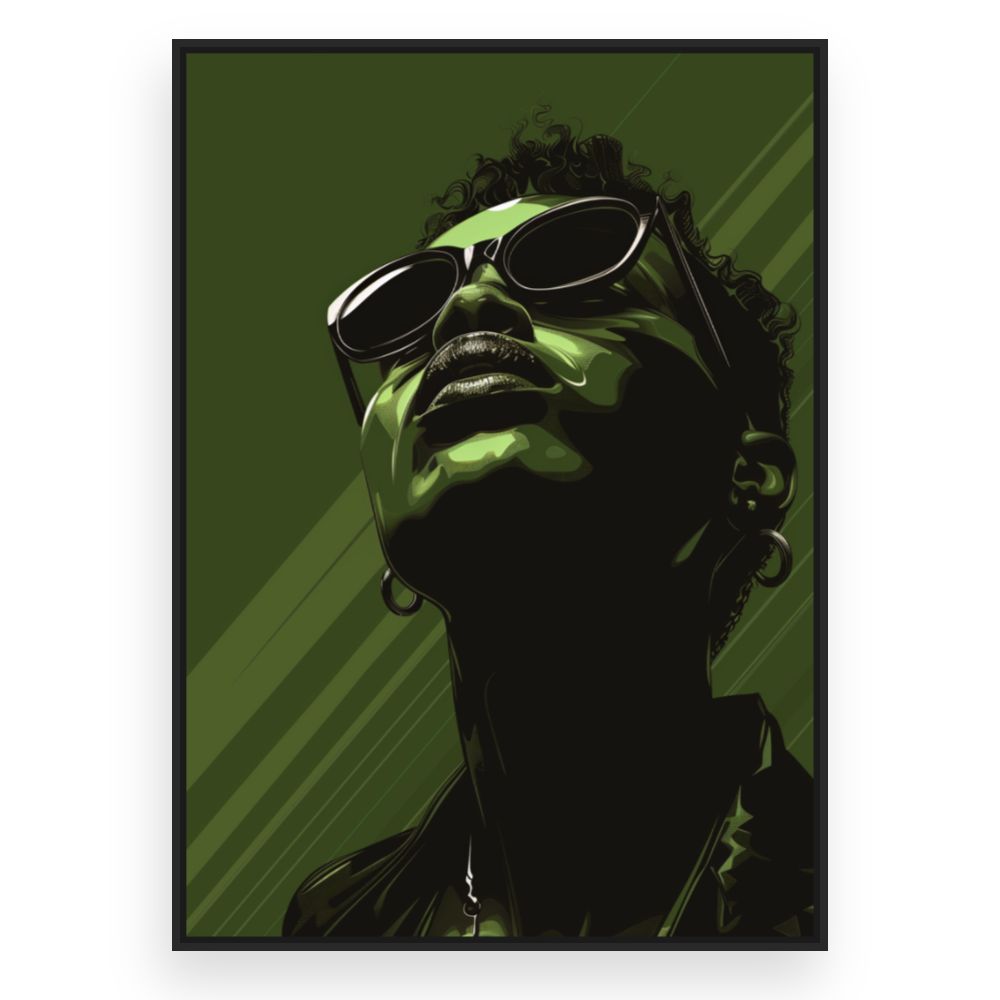 Toile Portrait moderne – toile cadre noir (slide 3)