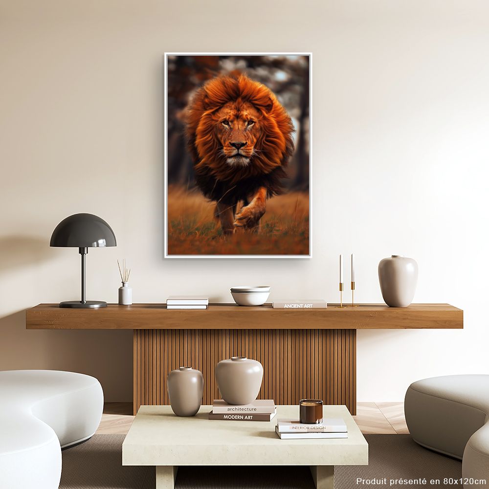 Toile "Lion majestueux"