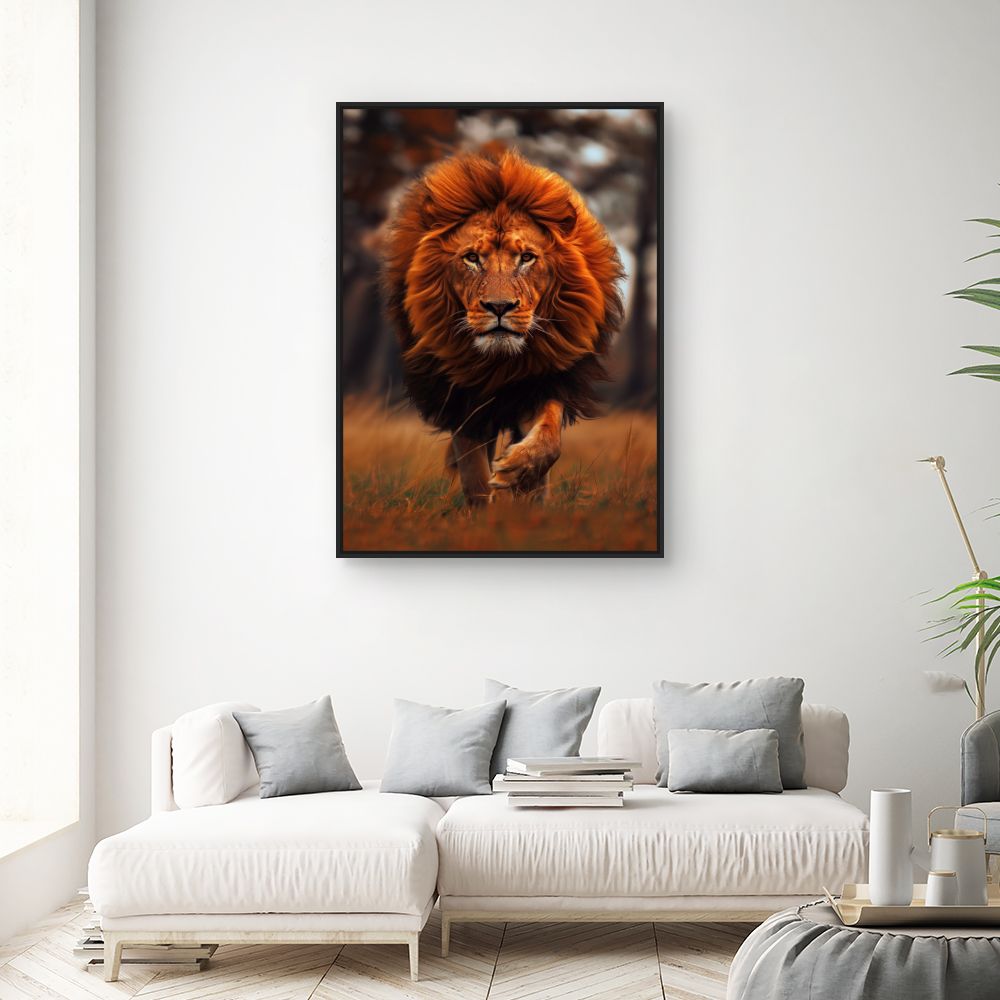 Toile "Lion majestueux"